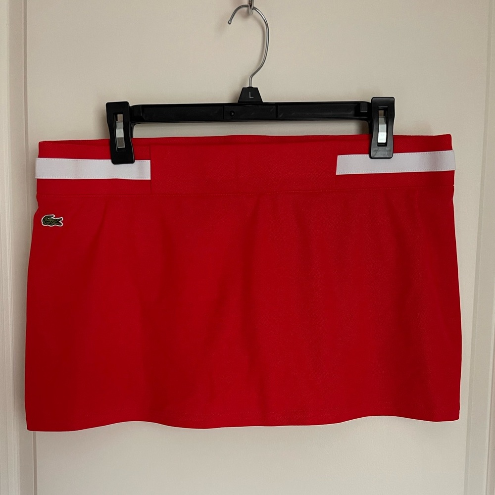 Lacoste Red Tennis Golf Active Skirt Skort